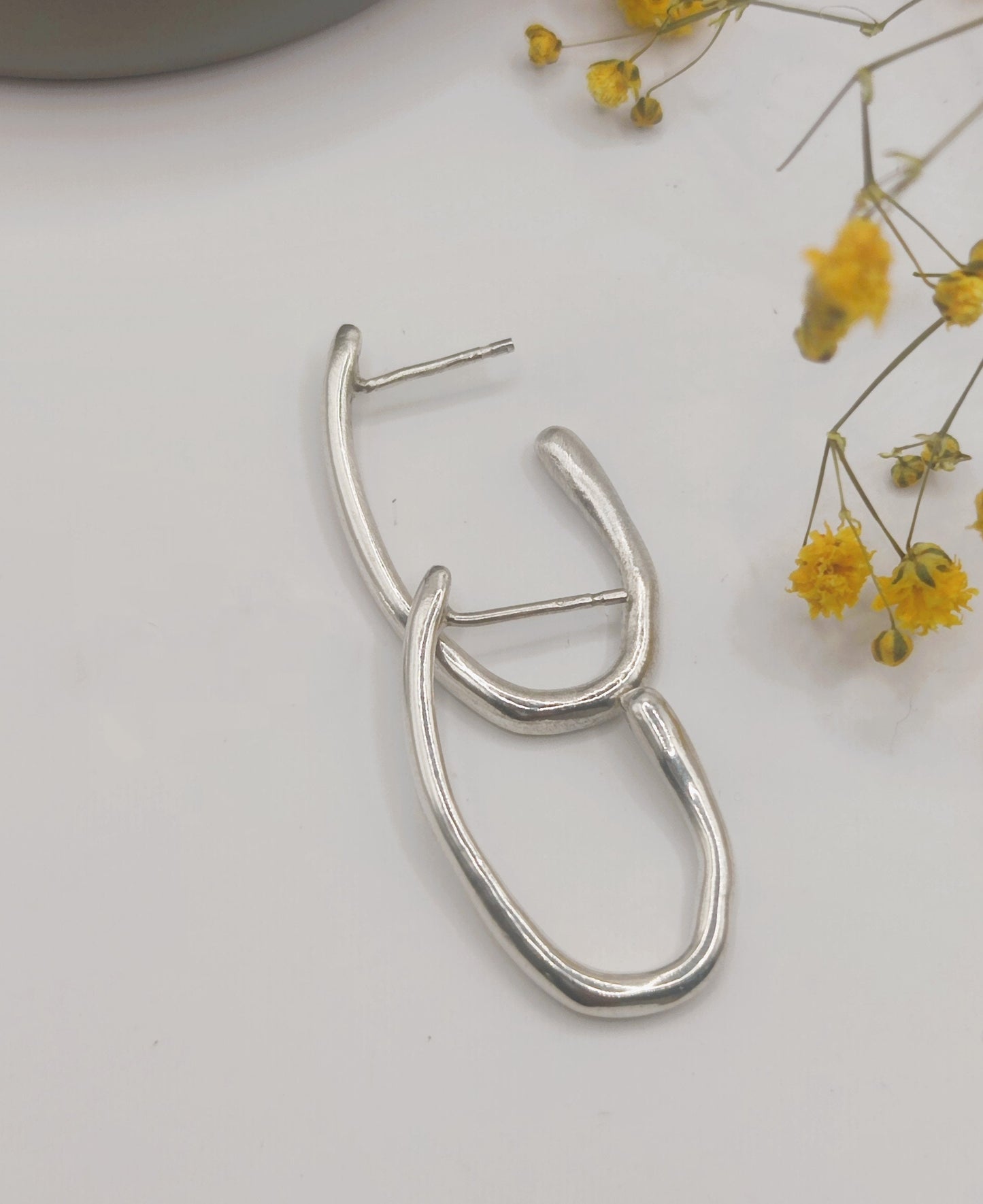 Drop Hoops Earrings